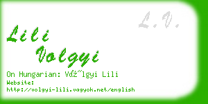 lili volgyi business card